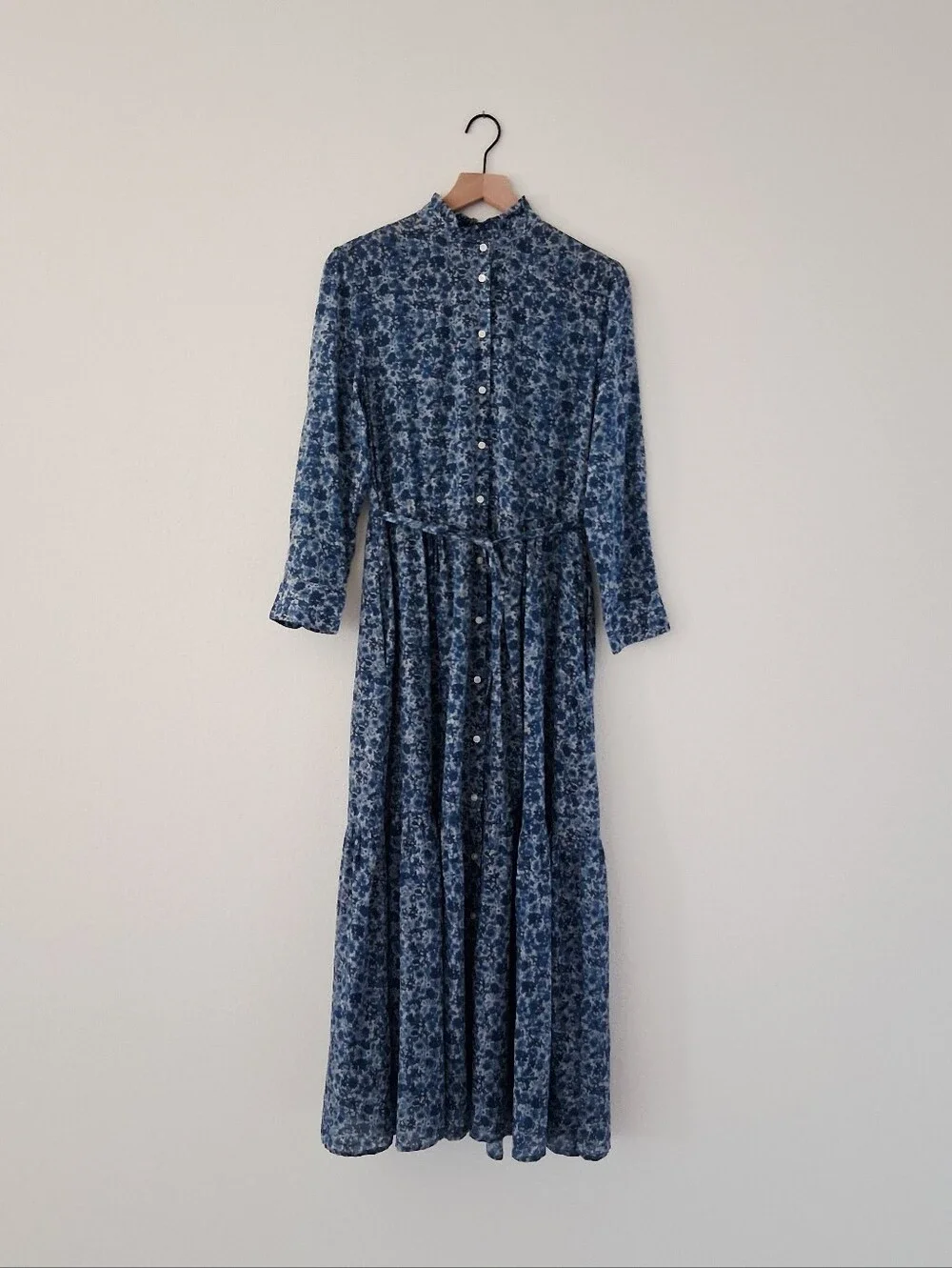 Trovata Birds Of Paradis Mamie Long Maxi Dress Indigo Floral - Picture 3 of 15